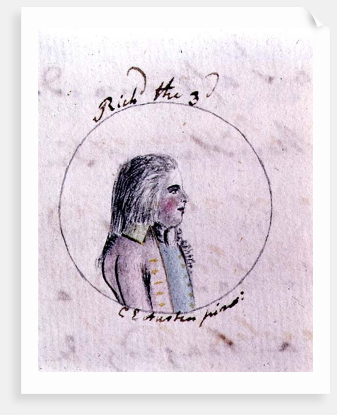 Portrait of Richard III c.1790 by Cassandra Austen