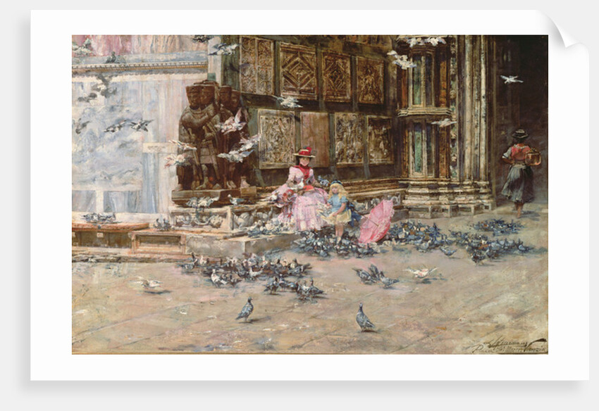 Feeding the Pigeons by Lievan Herremans