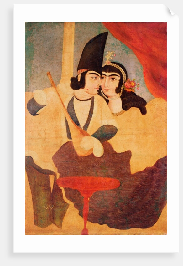 Courtier from the Court of Shah Abbas, Safavid period, 18th century by Anonymous