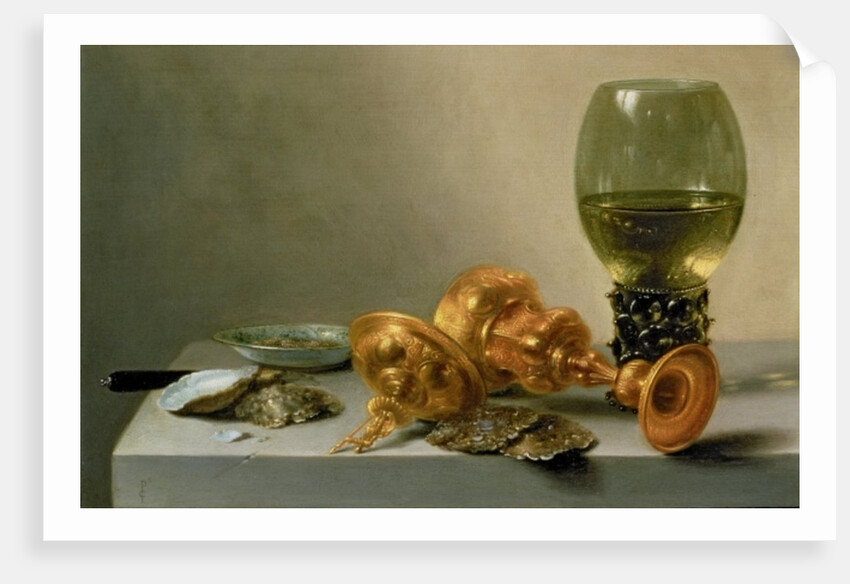A Still Life with a Roemer and a Gilt Cup, c.1635 by Pieter Claesz