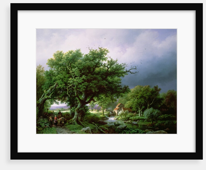 Landscape with a Mill by Barend Cornelis Koekkoek