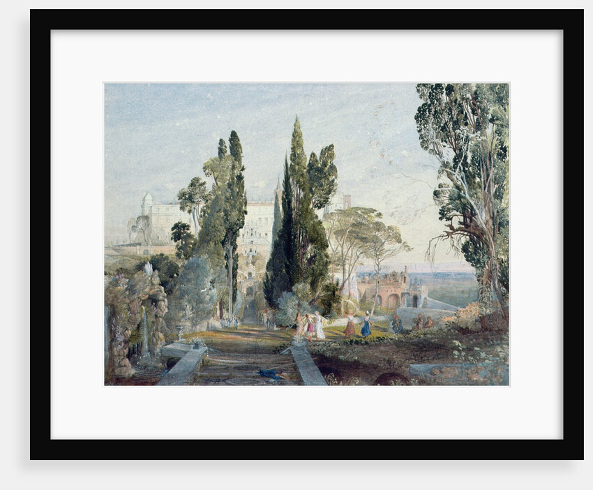 The Villa d'Este, 19th century by Samuel Palmer