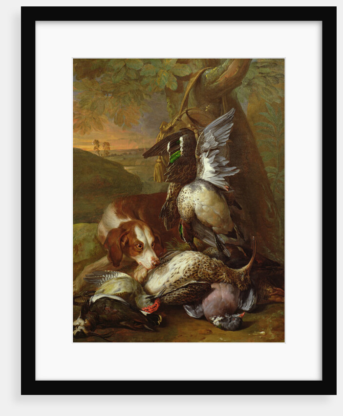 A Dog Guarding Game by Alexandre-Francois Desportes