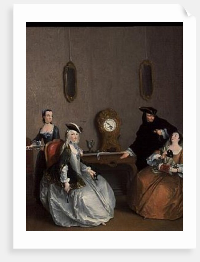 Group Preparing to go to a Masked Ball by Giuseppe Gobbis