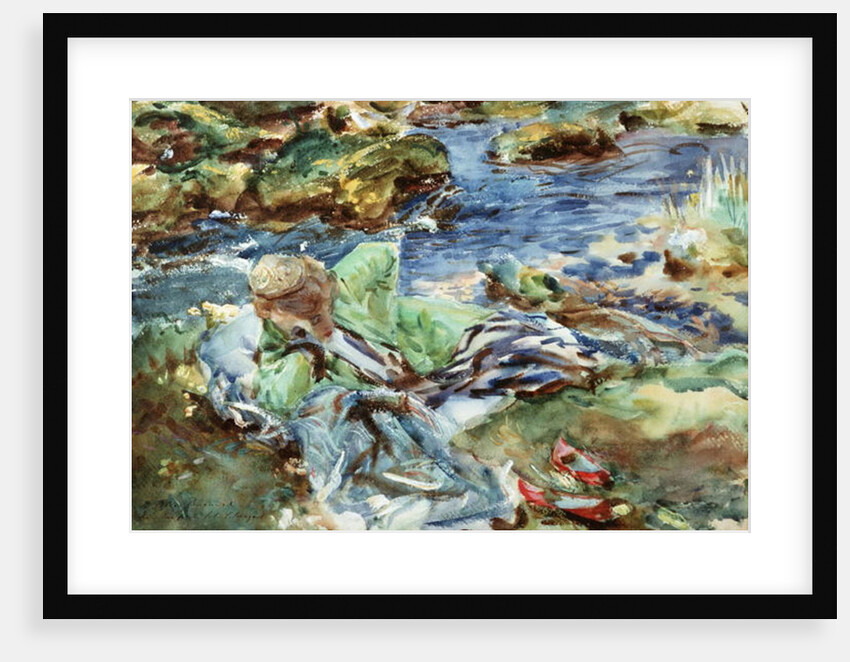 Turkish Woman by a Stream by John Singer Sargent