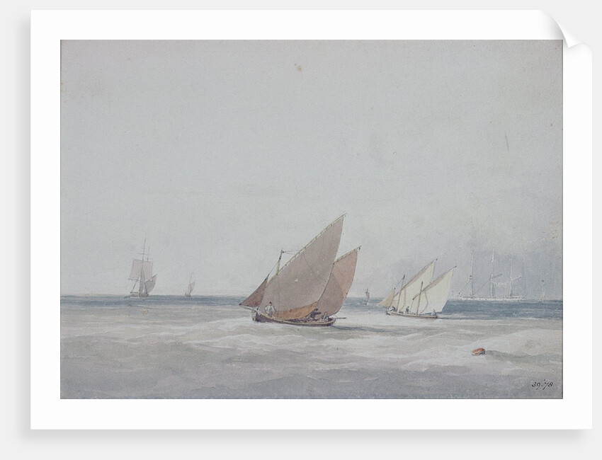 Leith Roads with Shipping, 19th century by Andrew Wilson