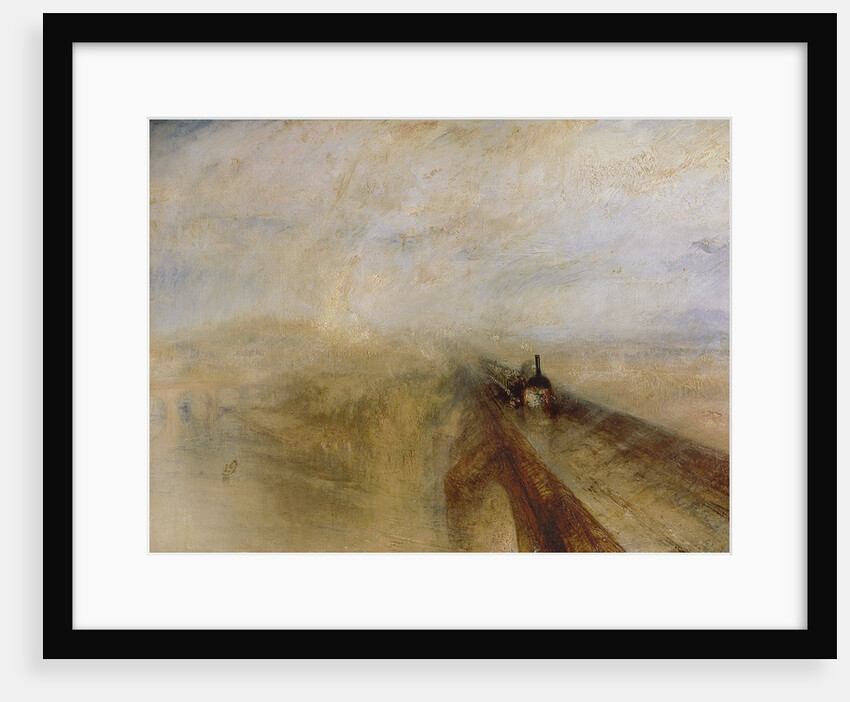 Rain Steam and Speed, The Great Western Railway, painted before 1844 by Joseph Mallord William Turner