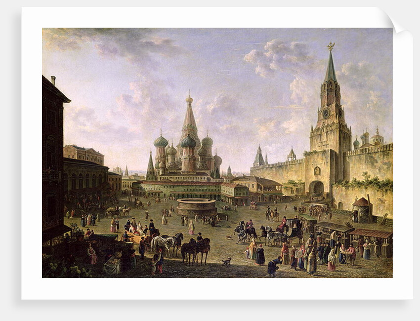 Red Square, Moscow, 1801 by Fedor Yakovlevich Alekseev
