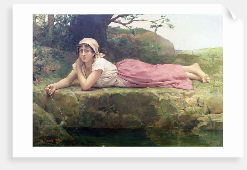 On The Banks of The River, 19th century by Jacqueline Comerre-Paton