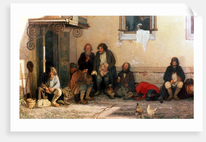 Dinner at the Zemstvo, 1872 by Grigori Grigorievich Mjasoedov