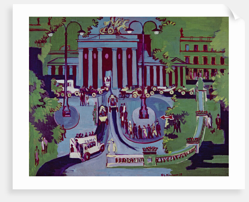 The Brandenburg Gate, Berlin, 1929 by Ernst Ludwig Kirchner