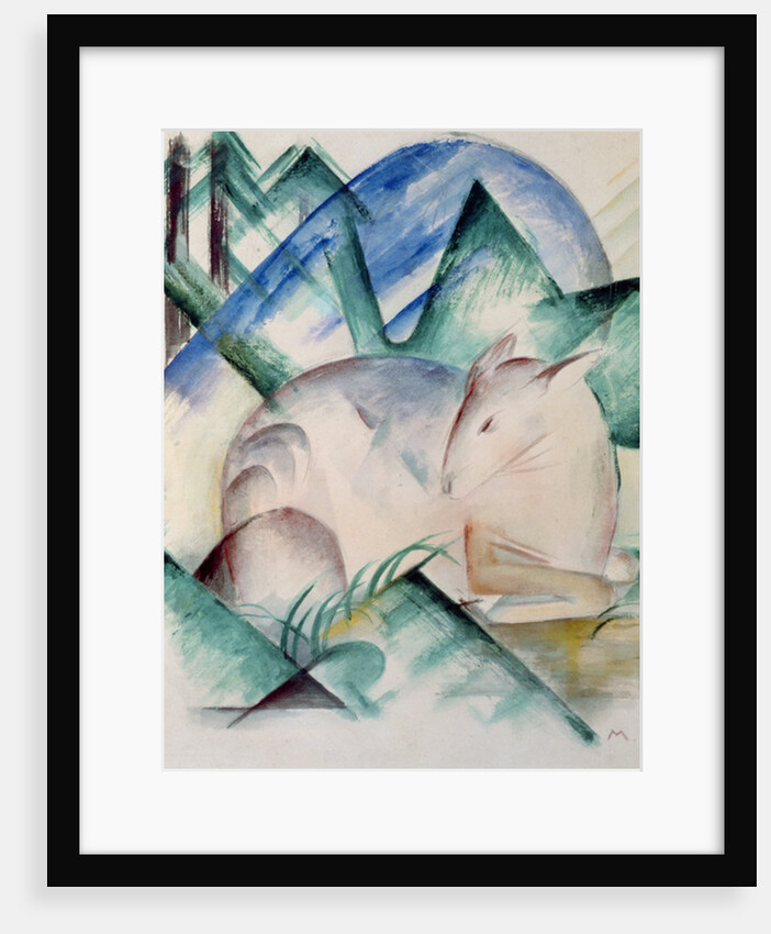 Sleeping Deer by Franz Marc