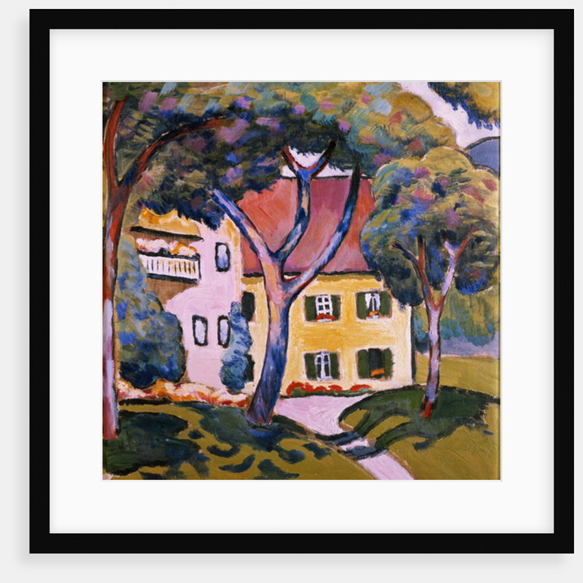 Staudacher's House at the Tegernsee, 1910 by August Macke