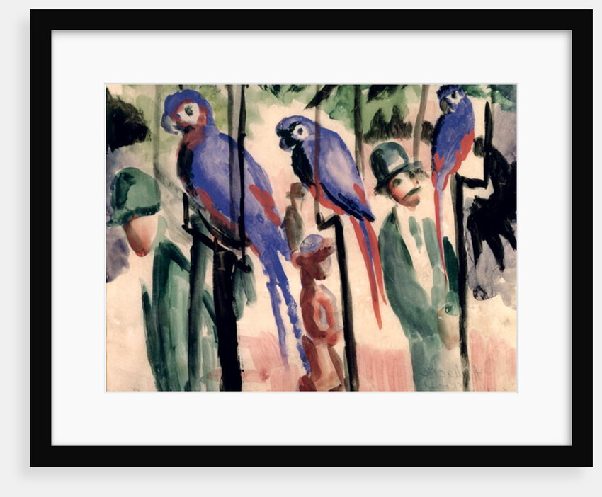 Blue Parrots by August Macke