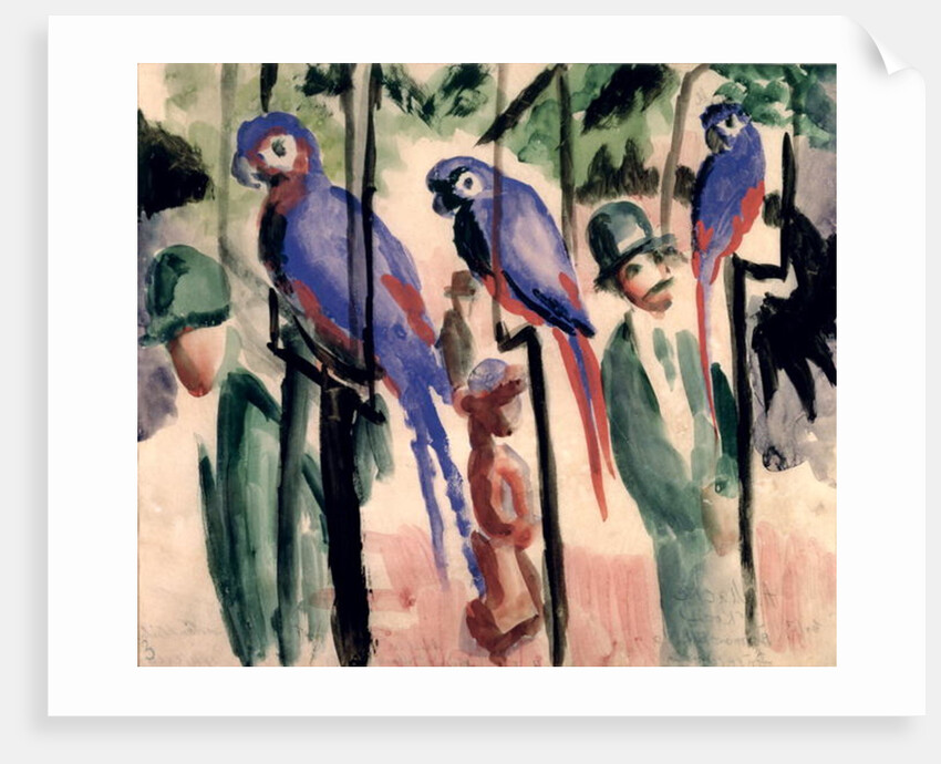 Blue Parrots by August Macke