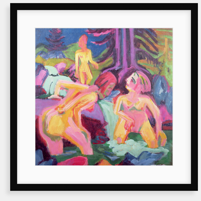 Three Bathers in a Stream by Ernst Ludwig Kirchner