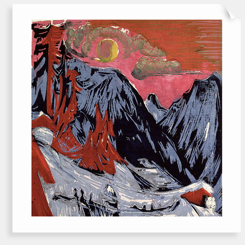 Mountains in Winter, 1919 by Ernst Ludwig Kirchner
