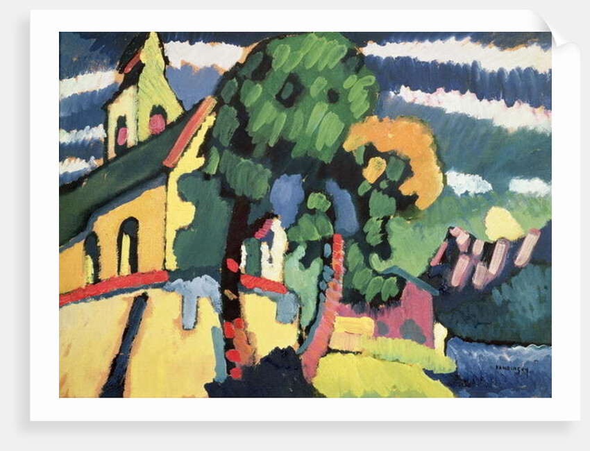 Bavarian Landscape with a Church by Wassily Kandinsky