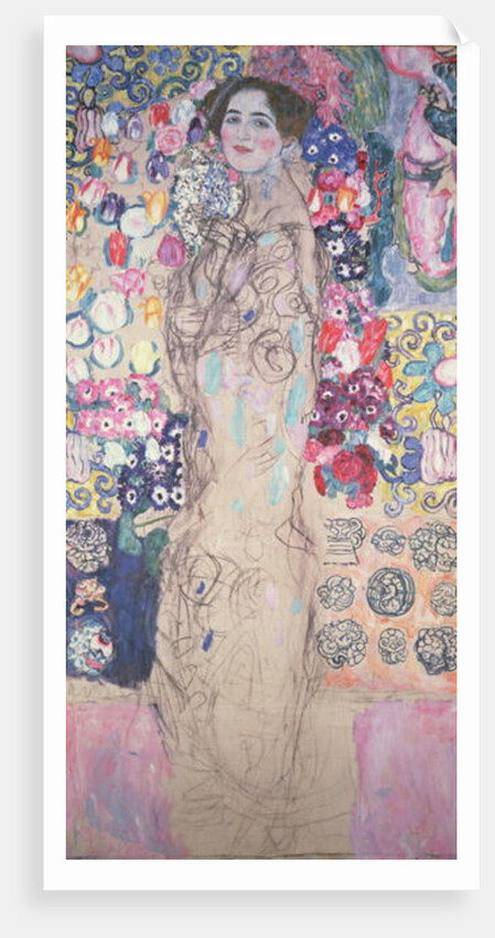 Portrait of Ria Munk III, unfinished, 1917-18 by Gustav Klimt