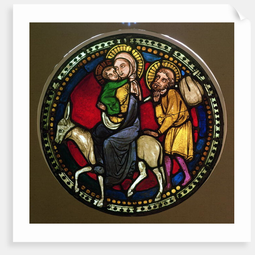 Window Depicting the Flight into Egypt, Late 13th Century by German School
