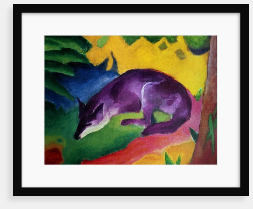 Blue Fox, 1911 by Franz Marc
