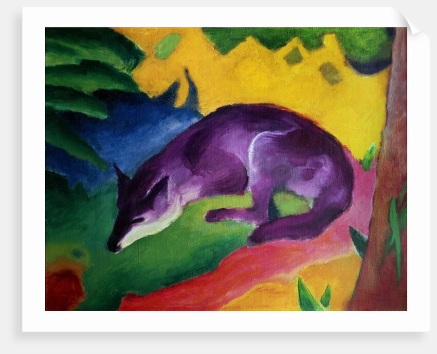 Blue Fox, 1911 by Franz Marc
