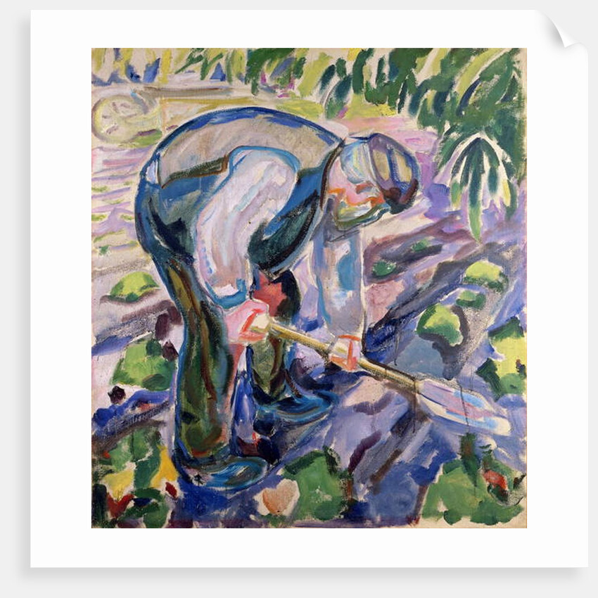 The Grave Digger by Edvard Munch
