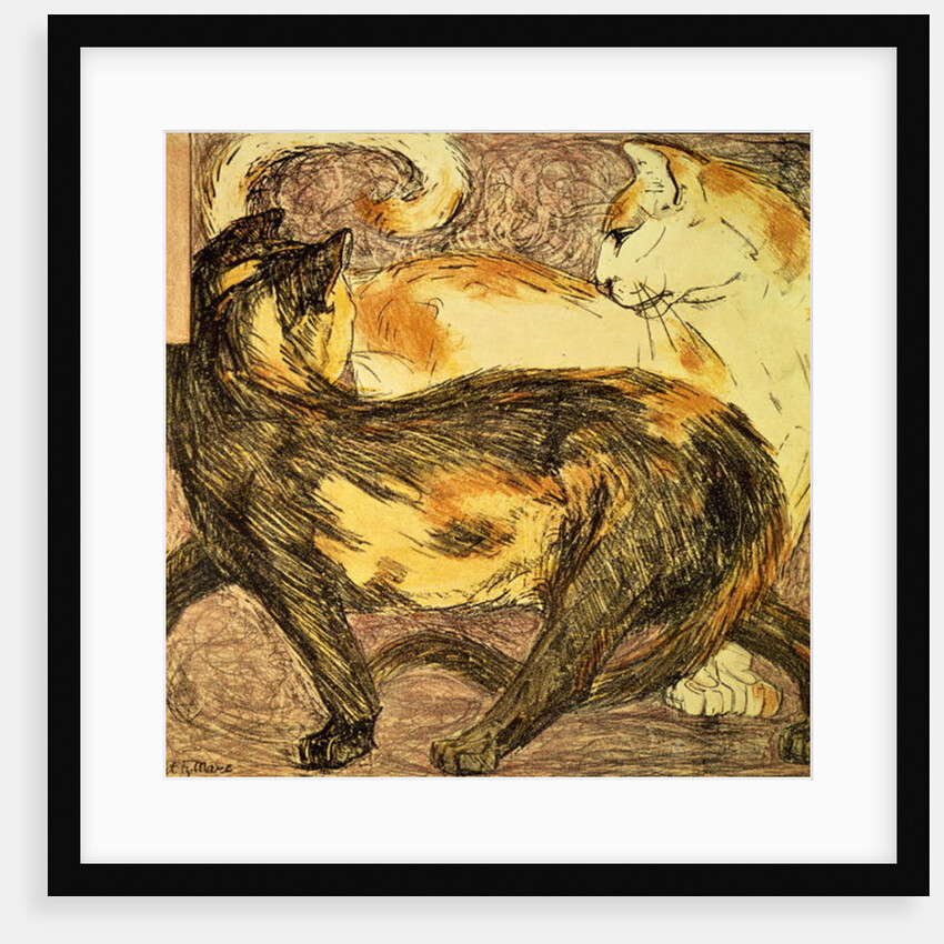 Two Cats by Franz Marc