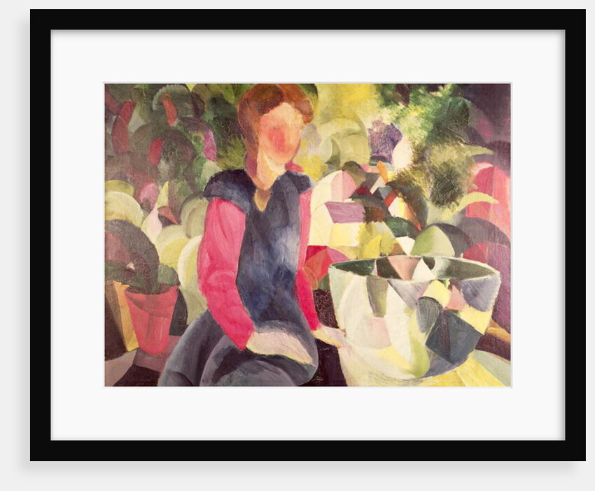 Girl with a fish bowl, 1914 by August Macke