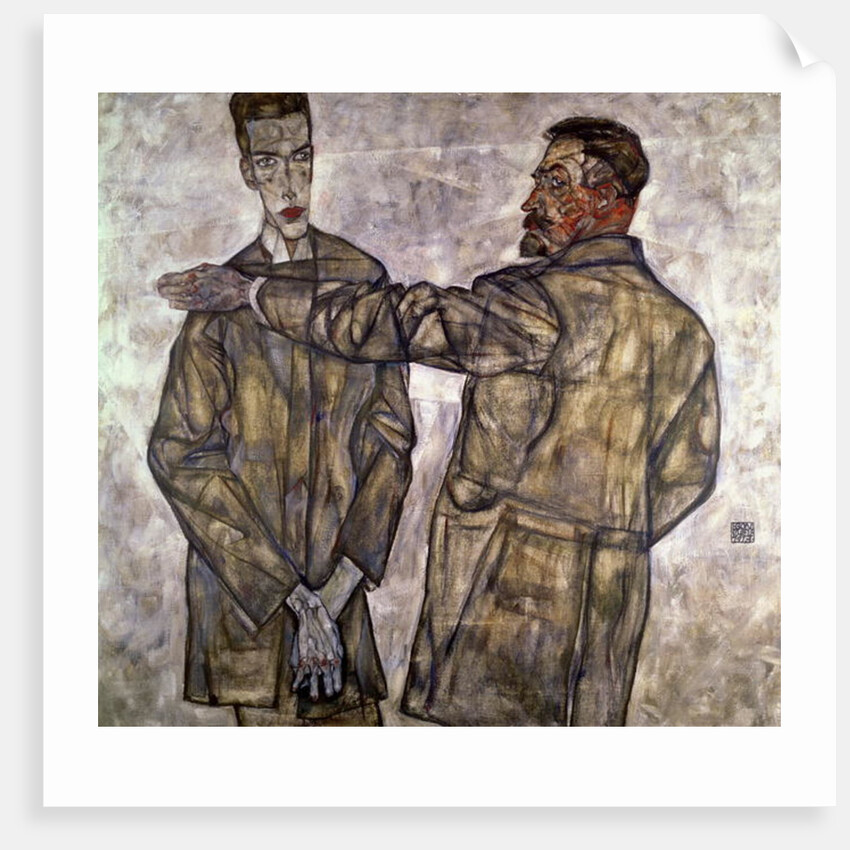 Double Portrait of Otto and Heinrich Benesch, 1913 by Egon Schiele