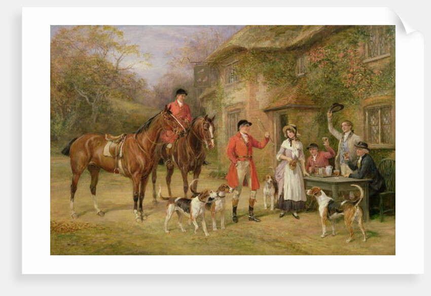 A Meeting at the Three Pigeons by Heywood Hardy