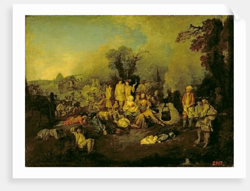 Gypsy Encampment by Jean Antoine Watteau
