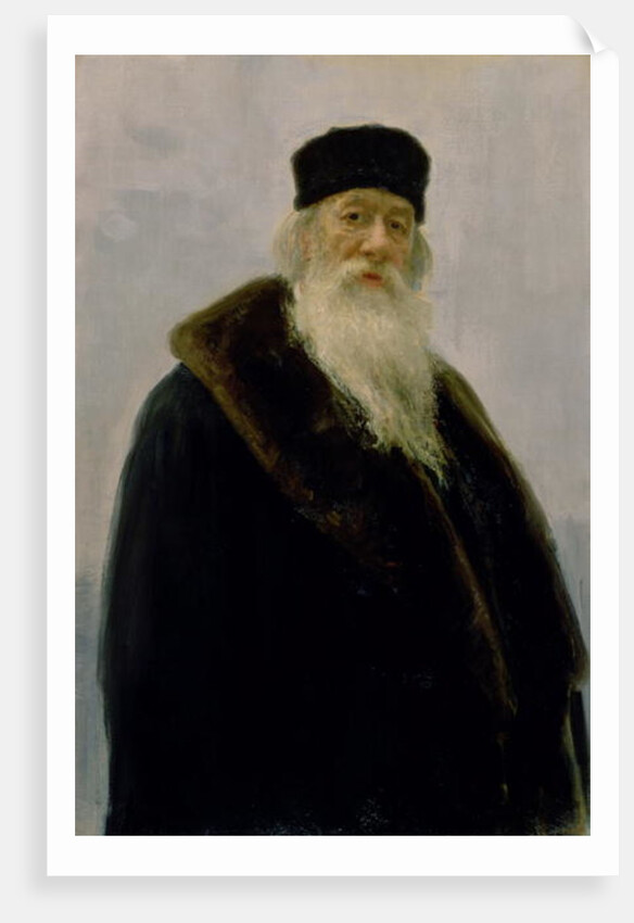 Portrait of Vladimir Vasil'evich Stasov 1900 by Ilya Efimovich Repin