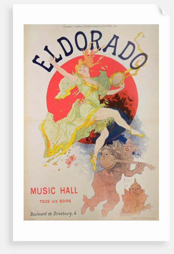 Poster for 'El Dorado' by Jules Cheret by Jules Cheret