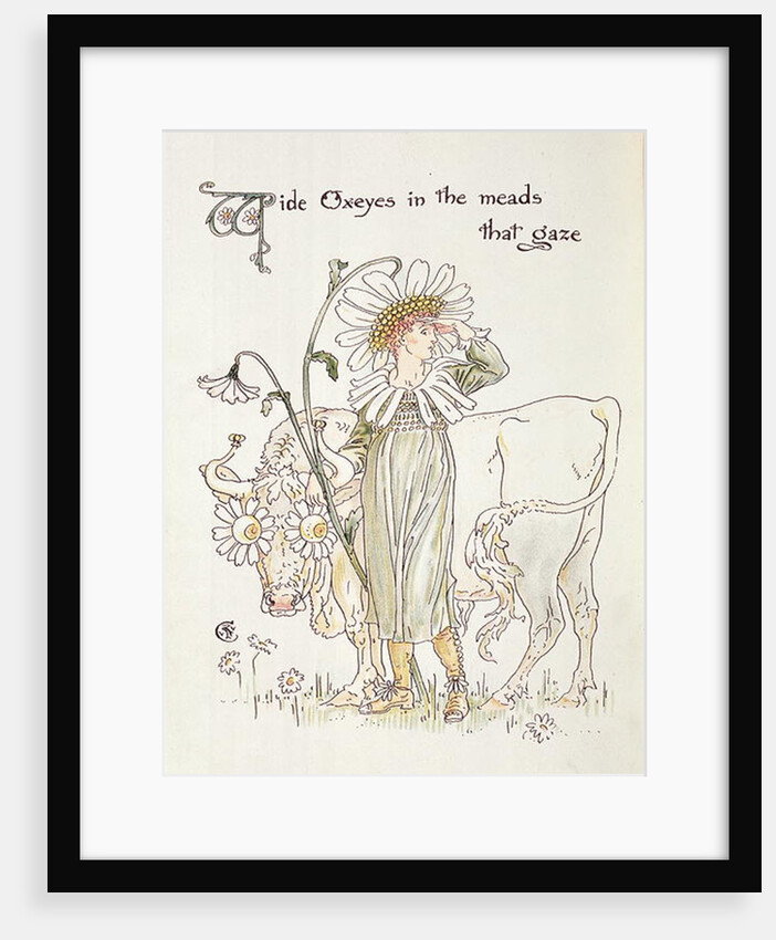 Wild Oxeyes in Meads that Gaze by Walter Crane