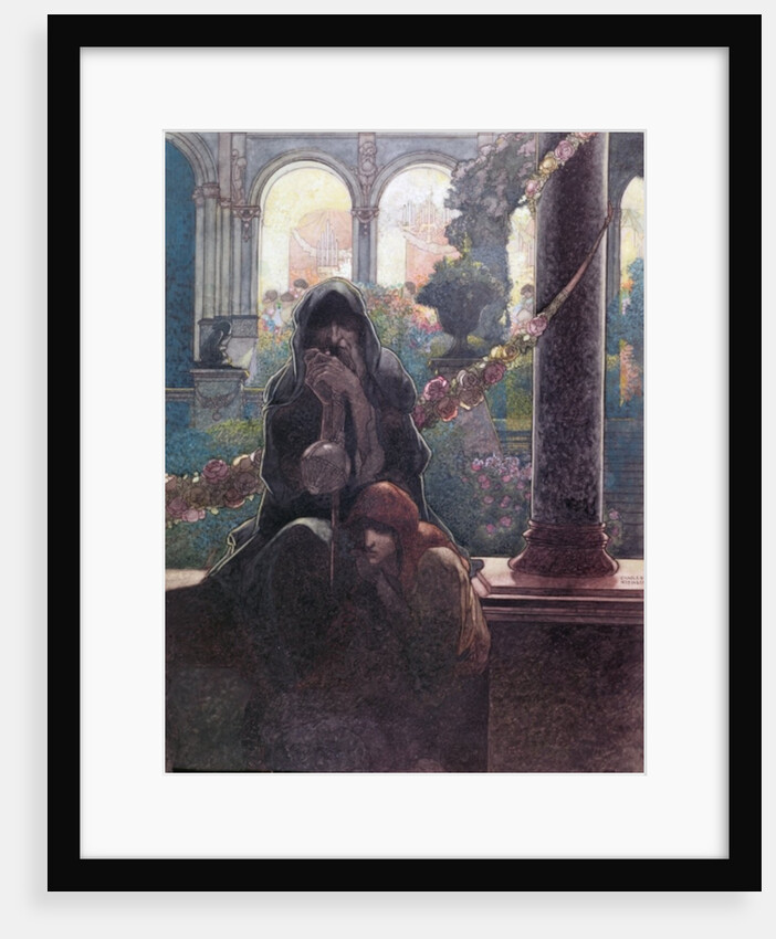 The rich making merry in their beautiful houses while the beggars were sitting at the gates, 1913 by Charles Robinson