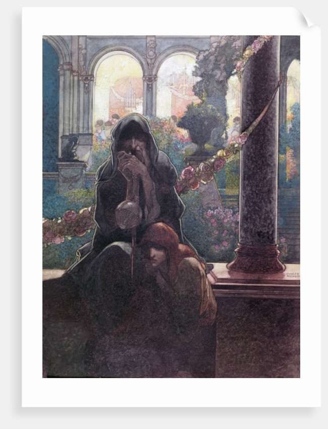 The rich making merry in their beautiful houses while the beggars were sitting at the gates, 1913 by Charles Robinson