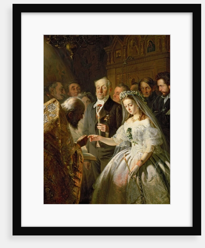 The Unequal Marriage, 1862 by Vasili Vladimirovits Pukirev