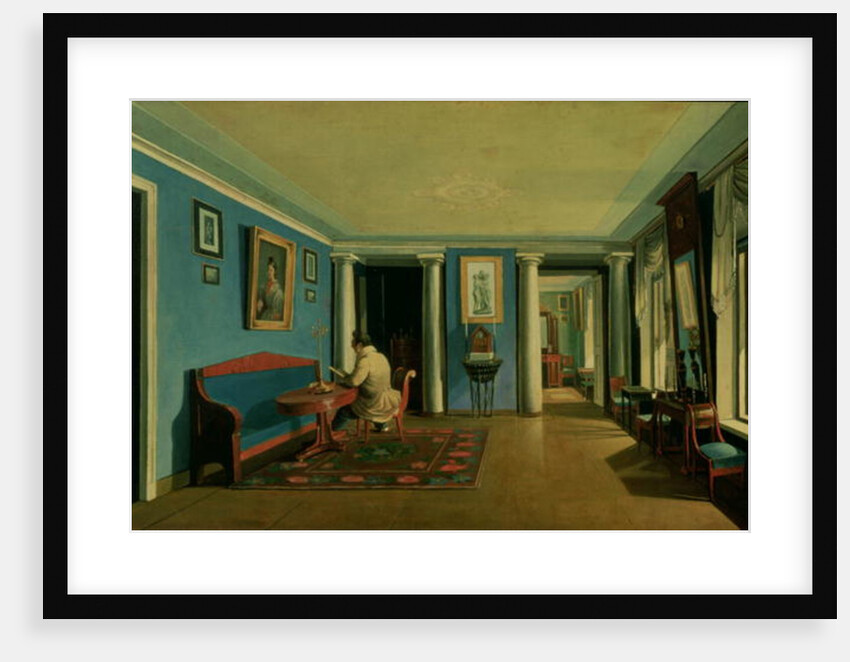 Indoors. Drawing Room with Columned Entresol by Kapiton Alekseevich Zelentsov