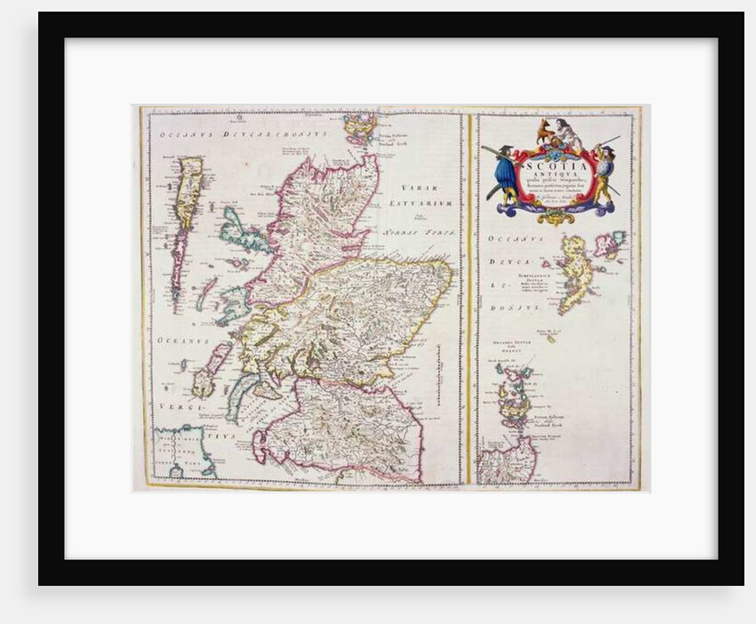 Map of Scotland, c.1700 by R. Gordon