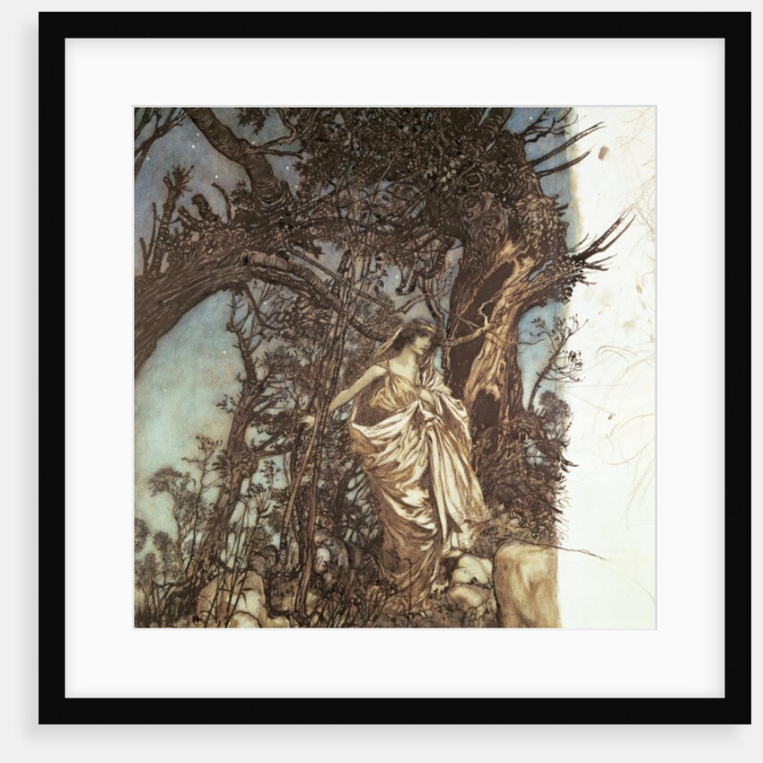 Never so weary, never so woeful by Arthur Rackham