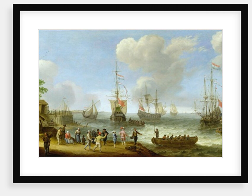 Dutch Warships in an Estuary by Adam Willaerts