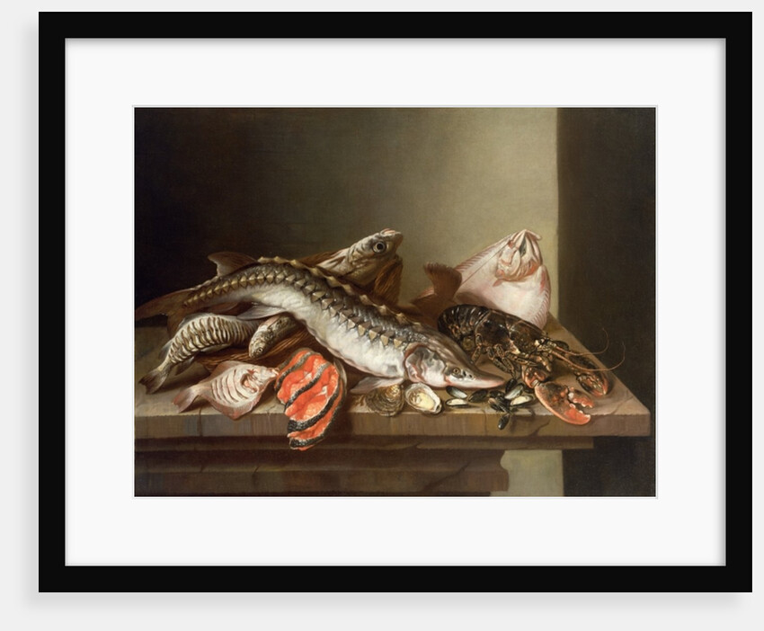 Still Life of Fish on a Table by Isaac van Duynen