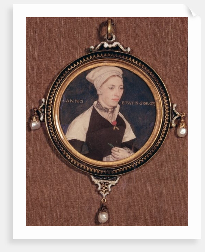 Miniature portrait of Jane Small, formerly known as Mrs. Robert Pemberton, c.1540 by Hans Holbein the Younger