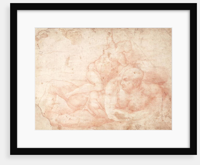 Study of a Male and Female Nude by Michelangelo Buonarroti