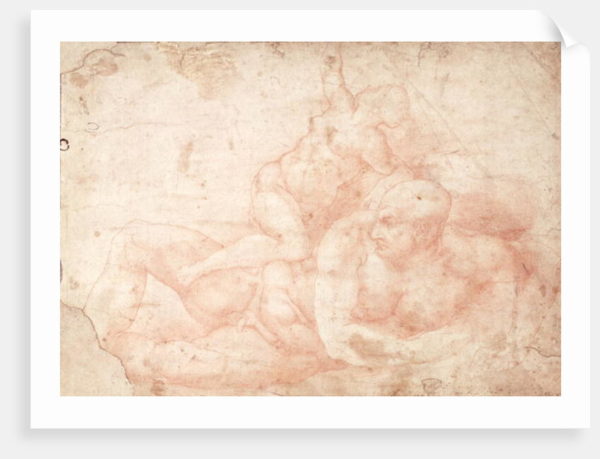 Study of a Male and Female Nude by Michelangelo Buonarroti