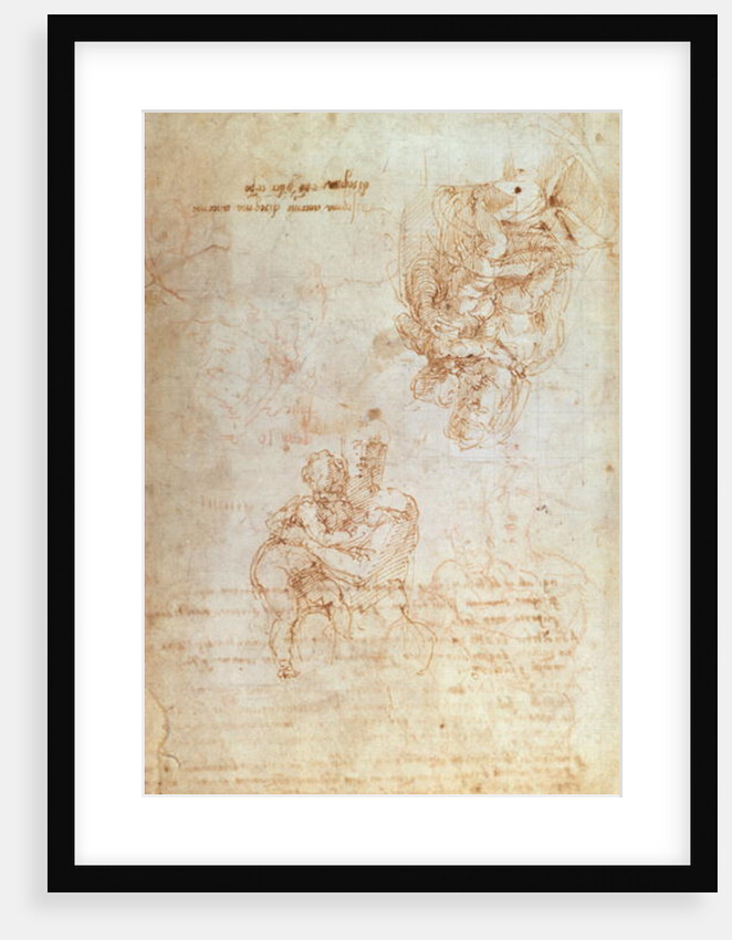 Studies of Madonna and Child by Michelangelo Buonarroti