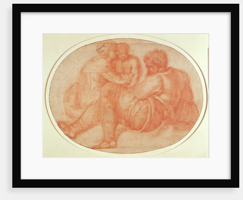 Study of the Holy Family by Michelangelo Buonarroti