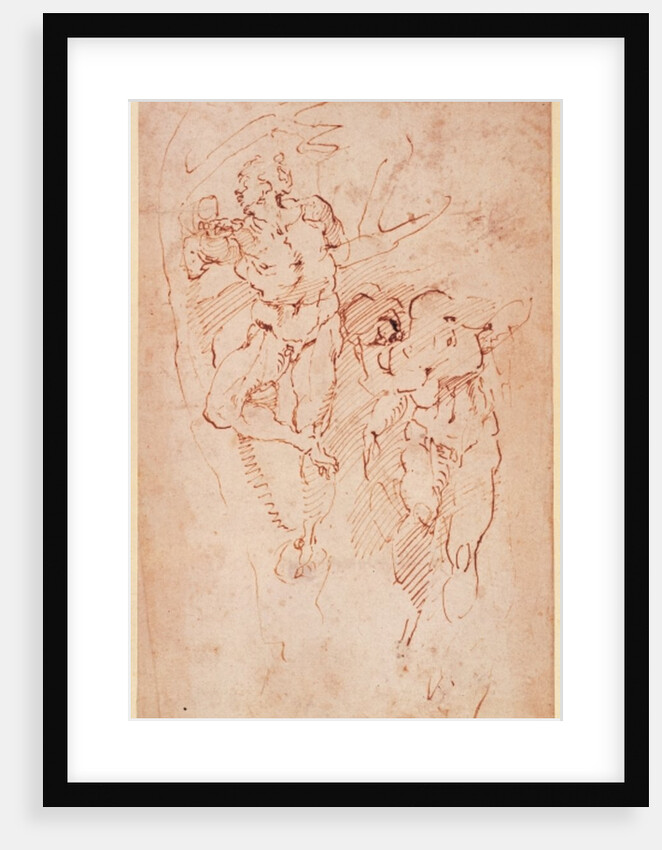 Studies of Male Nudes by Michelangelo Buonarroti