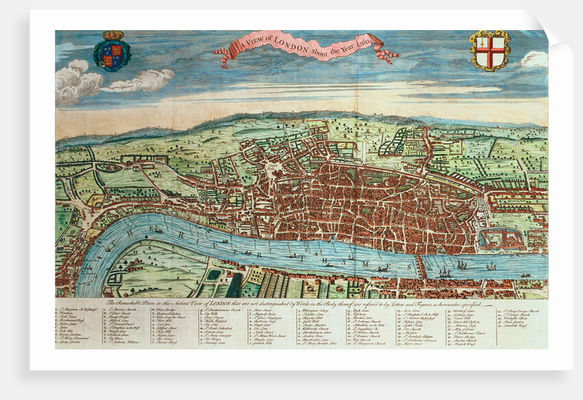 View of London, c.1560 by English School